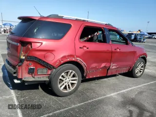 2013 Ford Explorer XLT with VIN 1FM5K7D88DGB53582, listed as a Copart auction lot 55087565 with 183,503 mi miles and Salvage Title. Bid and sale history available at carsss.com. Image 3.