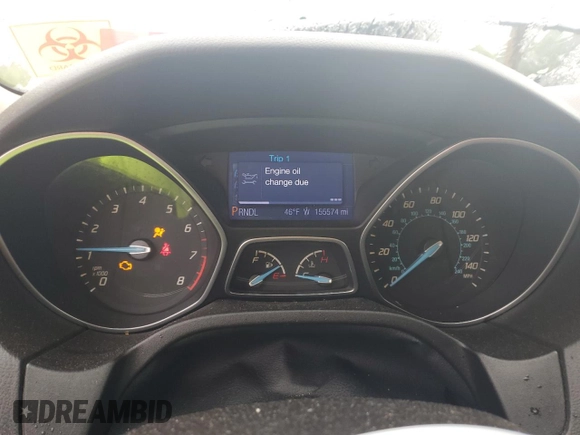 2013 Ford Focus SE с VIN 1FADP3F20DL120320, выставлен на аукционе Copart как лот 58047205 с пробегом 155 574 миль миль и Чистый • Clean title. История ставок и продаж доступна на DreamBid. Изображение 9.