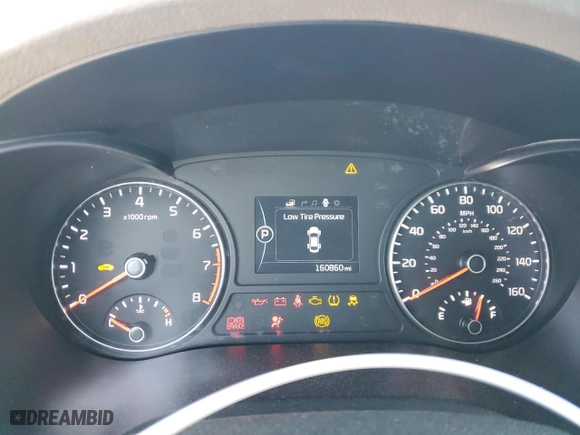2017 Kia Optima EX with VIN 5XXGU4L39HG138016, listed as a Copart auction lot 49998905 with 160,860 mi miles and Salvage Title. Bid and sale history available at carsss.com. Image 9.