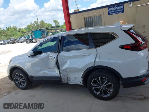 2022 Honda CR-V EX-L with VIN 7FARW2H8XNE012309, listed as a IAAI auction lot 41920452 with 7,286 mi miles. Bid and sale history available at carsss.com. Image 14.