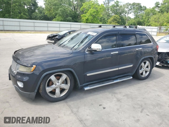 2013 Jeep Grand Cherokee Overland with VIN 1C4RJFCT1DC522850, listed as a Copart auction lot 53919465 with 119,883 mi miles and Clean Title. Bid and sale history available at carsss.com. Image 1.