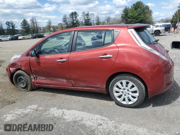 2015 Nissan LEAF SV with VIN 1N4AZ0CP5FC305087, listed as a Copart auction lot 53529845 with 125,344 mi miles and Salvage Title. Bid and sale history available at carsss.com. Image 2.