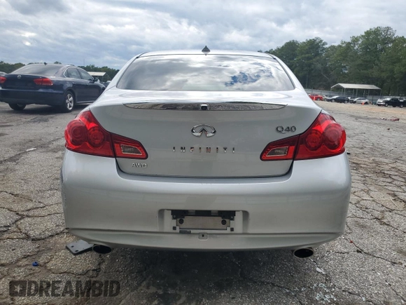 2015 Infiniti Q40 with VIN JN1CV6AR0FM523487, listed as a Copart auction lot 73708424 with 97,537 mi miles and Salvage Title. Bid and sale history available at carsss.com. Image 6.