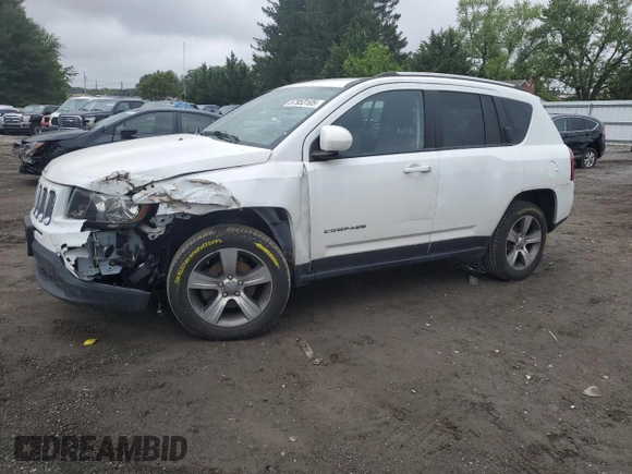 2017 Jeep Compass High Altitude with VIN 1C4NJCEB6HD186937, listed as a Copart auction lot 57953105 with 190,876 mi miles and Salvage title. Bid and sale history available at DreamBid. Image 1.