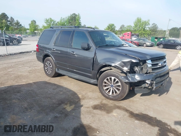 2015 Ford Expedition XLT with VIN 1FMJU1HT0FEF28979, listed as a IAAI auction lot 42116306 with 147,172 mi miles and . Bid and sale history available at DreamBid. Image 1.