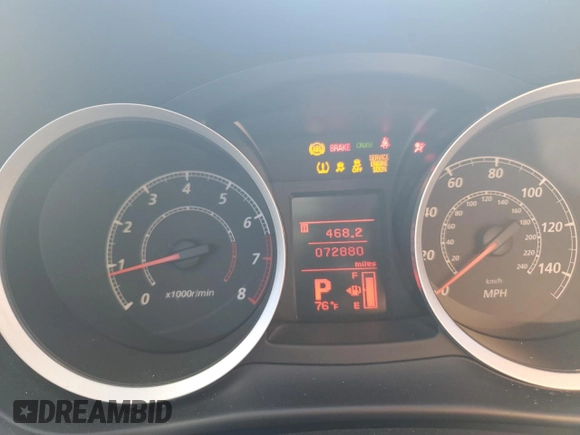 2015 Mitsubishi Lancer ES with VIN JA32U2FU1FU023922, listed as a Copart auction lot 80056044 with 72,880 mi miles and Salvage Title. Bid and sale history available at DreamBid. Image 9.