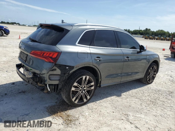 2018 Audi SQ5 Prestige with VIN WA1C4AFY0J2064155, listed as a Copart auction lot 64546094 with 58,247 mi miles and Salvage Title. Bid and sale history available at DreamBid. Image 3.