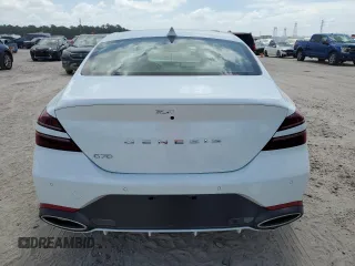 2024 Genesis G70 2.5T with VIN KMTG34SC4RU140001, listed as a Copart auction lot 61844984 with 4,078 mi miles and Salvage Title. Bid and sale history available at carsss.com. Image 6.