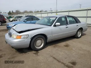 2002 Mercury Grand Marquis LS Premium with VIN 2MEFM75W42X665913, listed as a Copart auction lot 53554535 with 92,394 mi miles and Salvage Title. Bid and sale history available at DreamBid. Image 1.