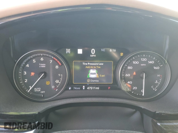 2022 Cadillac XT6 Premium Luxury with VIN 1GYKPFRS5NZ125360, listed as a Copart auction lot 45431165 with 47,511 mi miles and Salvage Title. Bid and sale history available at carsss.com. Image 9.