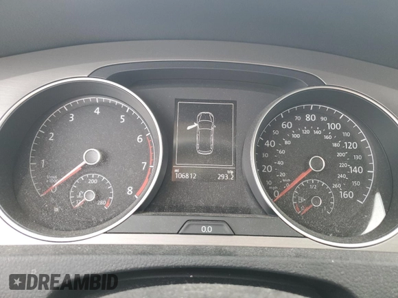 2016 Volkswagen Golf SportWagen TSI S with VIN 3VWC17AU0GM521731, listed as a Copart auction lot 63561814 with 106,812 mi miles and Salvage Title. Bid and sale history available at carsss.com. Image 9.