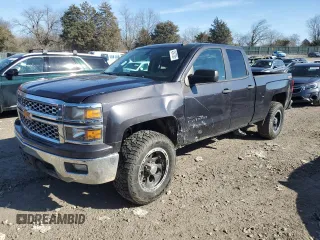 2014 Chevrolet Silverado 1500 LT with VIN 1GCVKREC9EZ377470, listed as a Copart auction lot 42647365 with 118,192 mi miles and Clean Title. Bid and sale history available at carsss.com. Image 1.