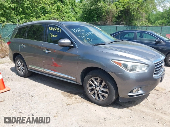 2015 Infiniti QX60 z VIN 5N1AL0MM3FC521774, wystawiony jako IAAI lot #42182939 z przebiegiem 99 438 mil mil oraz . Historia ofert i sprzedaży dostępna na DreamBid. Obrazek 1.