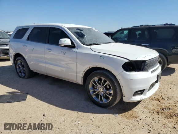 2019 Dodge Durango GT Plus with VIN 1C4RDHDG1KC769125, listed as a Copart auction lot 48247185 with 116,265 mi miles and Salvage Title. Bid and sale history available at carsss.com. Image 4.