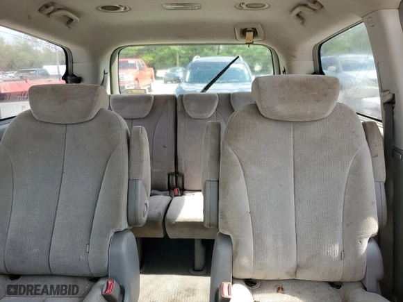 2007 Kia Sedona EX with VIN KNDMB233276105871, listed as a Copart auction lot 73158514 with 0 mi miles and Salvage Title. Bid and sale history available at carsss.com. Image 10.