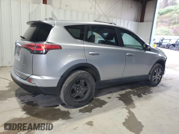 2018 Toyota RAV4 LE with VIN 2T3BFREV0JW781650, listed as a Copart auction lot 52123085 with 36,748 mi miles and Salvage Title. Bid and sale history available at carsss.com. Image 3.