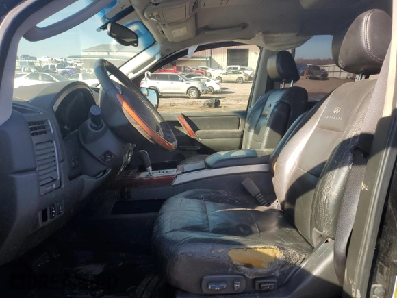 2004 Infiniti QX56 with VIN 5N3AA08CX4N803863, listed as a Copart auction lot 46522145 with 0 mi miles and Salvage Title. Bid and sale history available at carsss.com. Image 7.