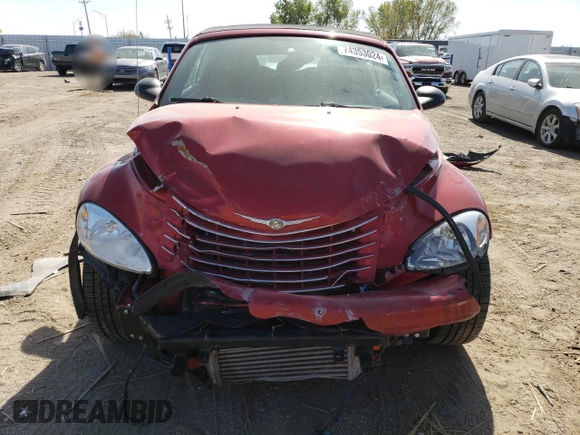 2005 Chrysler PT Cruiser GT with VIN 3C3AY75S65T266055, listed as a Copart auction lot 74353024 with 0 mi miles and Clean Title. Bid and sale history available at carsss.com. Image 5.