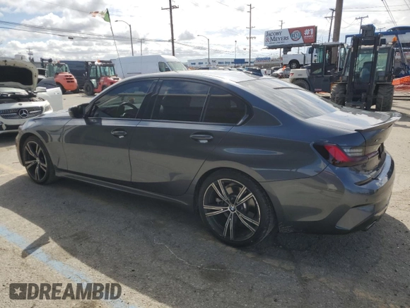 2022 BMW 3 Series 330i xDrive with VIN 3MW5R7J02N8C25100, listed as a Copart auction lot 48193255 with 37,122 mi miles and Salvage Title. Bid and sale history available at carsss.com. Image 2.