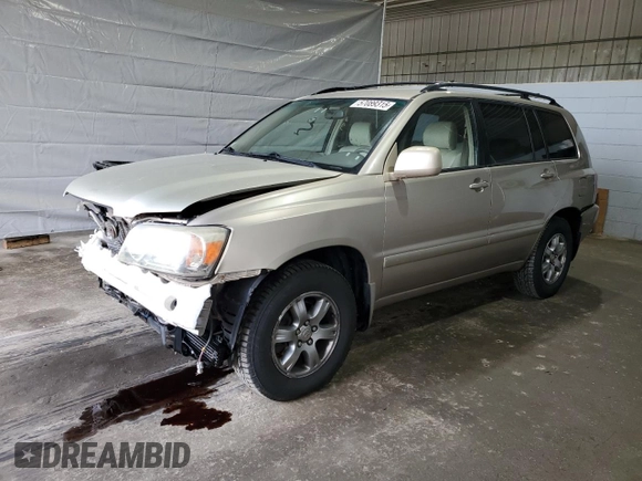 2004 Toyota Highlander z VIN JTEDP21A340029686, wystawiony jako Copart lot #57089315 z przebiegiem 246 780 mil mil oraz Czysty tytuł • Clean title. Historia ofert i sprzedaży dostępna na DreamBid. Obrazek 1.