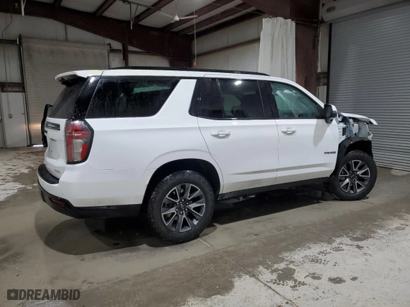 2023 Chevrolet Tahoe Z71 with VIN 1GNSKPKD6PR289300, listed as a Copart auction lot 87679735 with 22,225 mi miles and Salvage Title. Bid and sale history available at carsss.com. Image 3.
