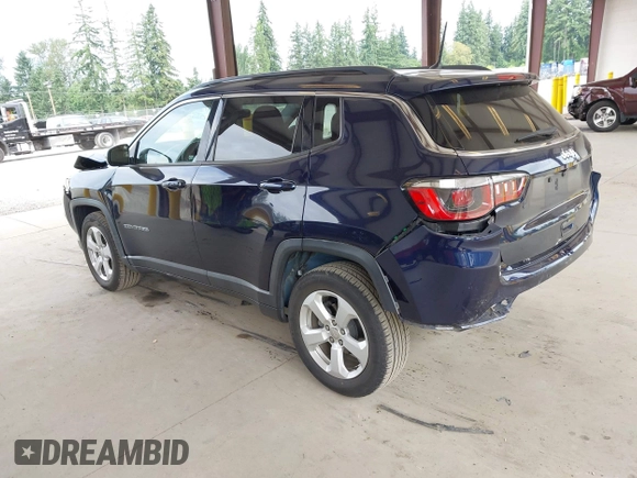 2018 Jeep Compass Latitude z VIN 3C4NJCBB3JT204766, wystawiony jako IAAI lot #42650411 z przebiegiem 72 704 mil mil oraz . Historia ofert i sprzedaży dostępna na DreamBid. Obrazek 3.