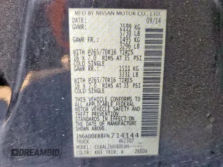 2015 Nissan Frontier SV z VIN 1N6AD0ER8FN714144, wystawiony jako Copart lot #52053695 z przebiegiem 127 874 mil mil oraz Szkoda całkowita • Salvage title. Historia ofert i sprzedaży dostępna na DreamBid. Obrazek 13.
