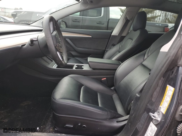 2022 Tesla Model 3 with VIN 5YJ3E1EA3NF375976, listed as a Copart auction lot 47475665 with 39,803 mi miles and Salvage Title. Bid and sale history available at carsss.com. Image 7.