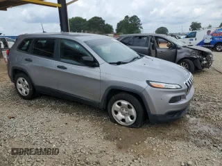 2016 Jeep Cherokee Sport with VIN 1C4PJLAB0GW106601, listed as a Copart auction lot 60854675 with 58,557 mi miles and Salvage title. Bid and sale history available at DreamBid. Image 4.