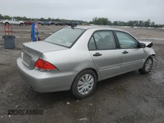 2006 Mitsubishi Lancer ES with VIN JA3AJ26E66U008538, listed as a Copart auction lot 60974795 with 121,211 mi miles and Salvage title. Bid and sale history available at DreamBid. Image 3.