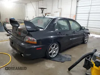 2005 Mitsubishi Lancer Evolution VIII with VIN JA3AH86D45U023317, listed as a Copart auction lot 78750514 with 232,987 mi miles and Salvage Title. Bid and sale history available at carsss.com. Image 3.