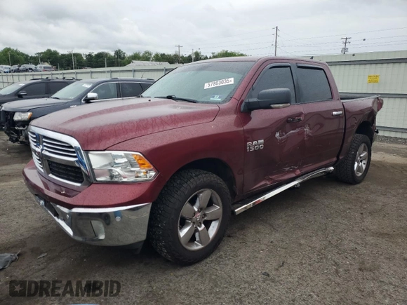 2017 Ram 1500 Big Horn z VIN 1C6RR7LGXHS518235, wystawiony jako Copart lot #57803035 z przebiegiem 104 886 mil mil oraz Szkoda całkowita • Salvage title. Historia ofert i sprzedaży dostępna na DreamBid. Obrazek 1.