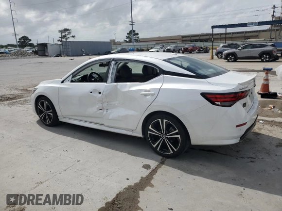 2023 Nissan Sentra SR with VIN 3N1AB8DV9PY295749, listed as a Copart auction lot 51859635 with 14,633 mi miles and Salvage Title. Bid and sale history available at carsss.com. Image 2.