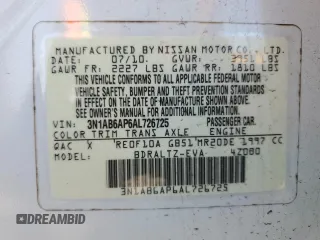 2010 Nissan Sentra S с VIN 3N1AB6AP6AL726725, выставлен на аукционе Copart как лот 59870965 с пробегом 139 054 миль миль и Списание • Salvage title. История ставок и продаж доступна на DreamBid. Изображение 12.