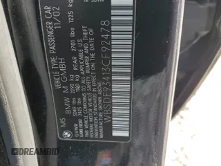 2003 BMW M5 z VIN WBSDE93413CF92478, wystawiony jako Copart lot #43822095 z przebiegiem 131 854 mil mil oraz Szkody całkowita. Historia ofert i sprzedaży dostępna na DreamBid. Obrazek 13.