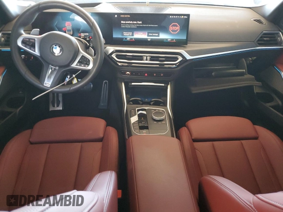 2024 BMW 3 Series M340i with VIN 3MW49FS05R8E84755, listed as a Copart auction lot 49288935 with 12,258 mi miles and Salvage Title. Bid and sale history available at carsss.com. Image 8.