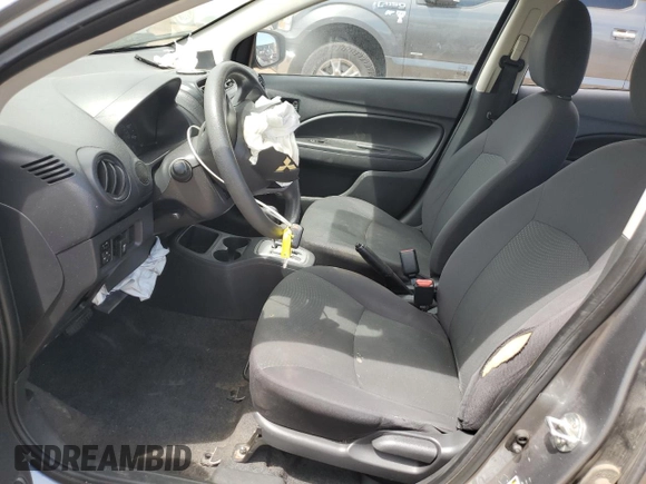 2017 Mitsubishi Mirage ES with VIN ML32F3FJ4HHF16924, listed as a Copart auction lot 59278355 with 55,021 mi miles and Salvage title. Bid and sale history available at DreamBid. Image 7.