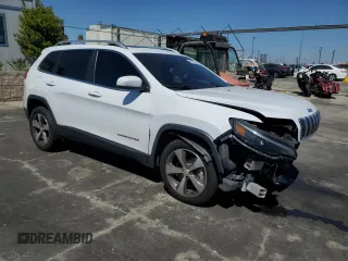 2021 Jeep Cherokee Limited with VIN 1C4PJLDX9MD187290, listed as a Copart auction lot 54074895 with 63,642 mi miles and Salvage title. Bid and sale history available at DreamBid. Image 4.