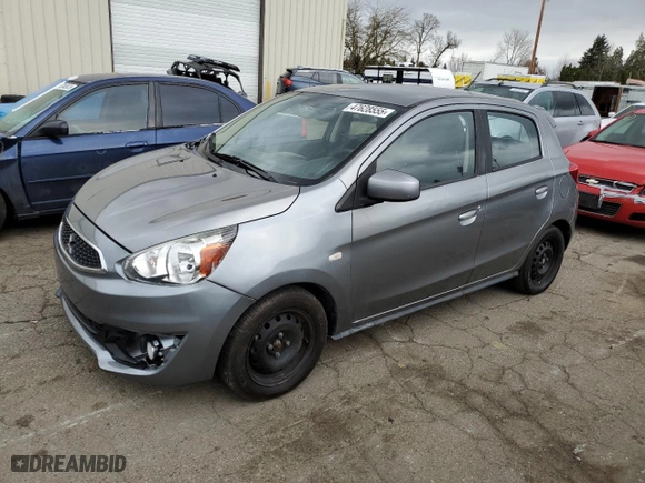2020 Mitsubishi Mirage ES with VIN ML32A3HJ4LH002489, listed as a Copart auction lot 47628555 with 92,439 mi miles and Clean Title. Bid and sale history available at carsss.com. Image 1.