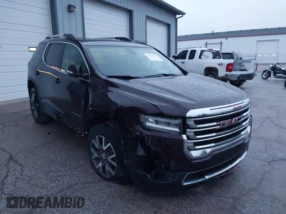 2021 GMC Acadia SLE with VIN 1GKKNKLS7MZ104123, listed as a IAAI auction lot 41113906 with 77,412 mi miles and . Bid and sale history available at DreamBid. Image 1.