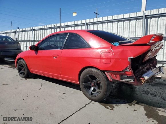 2001 Honda Civic EX with VIN 1HGEM21991L006366, listed as a Copart auction lot 47313725 with 203,351 mi miles and Salvage Title. Bid and sale history available at carsss.com. Image 2.