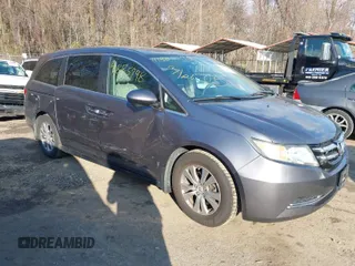 2014 Honda Odyssey EX with VIN 5FNRL5H45EB083260, listed as a IAAI auction lot 41885798 with 159,143 mi miles. Bid and sale history available at carsss.com. Image 1.