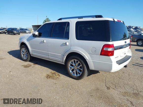 2017 Ford Expedition Limited with VIN 1FMJU1KT3HEA43988, listed as a IAAI auction lot 41931121 with 127,669 mi miles and . Bid and sale history available at DreamBid. Image 3.