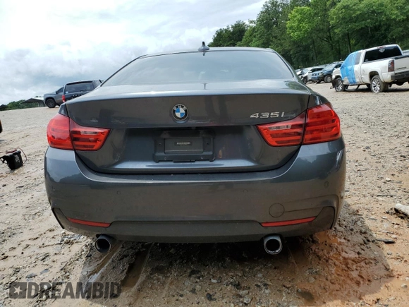 2015 BMW 4 Series 435i with VIN WBA3R1C50FK193213, listed as a Copart auction lot 58164215 with 109,366 mi miles and Salvage title. Bid and sale history available at DreamBid. Image 6.