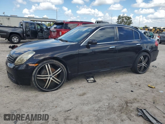 2006 Infiniti G35 with VIN JNKCV51E56M522466, listed as a Copart auction lot 69492274 with Not Provided miles and Clean Title. Bid and sale history available at DreamBid. Image 1.