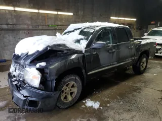 2008 Dodge Dakota Laramie with VIN 1D7HW58N68S613941, listed as a Copart auction lot 45857855 with 235,384 mi miles and Salvage Title. Bid and sale history available at carsss.com. Image 1.