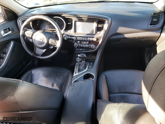 2014 Kia Optima Hybrid EX with VIN KNAGN4AD9E5073884, listed as a Copart auction lot 45431435 with 0 mi miles and Salvage Title. Bid and sale history available at carsss.com. Image 8.