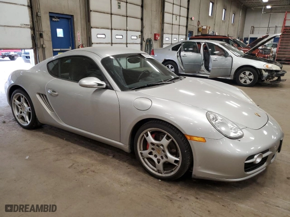 2006 Porsche Cayman S with VIN WP0AB29866U781305, listed as a Copart auction lot 50004615 with 102,795 mi miles and Clean Title. Bid and sale history available at carsss.com. Image 4.