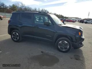 2018 Jeep Renegade Upland Edition with VIN ZACCJBABXJPH79358, listed as a Copart auction lot 80768494 with 51,052 mi miles and Non Repairable. Bid and sale history available at carsss.com. Image 4.