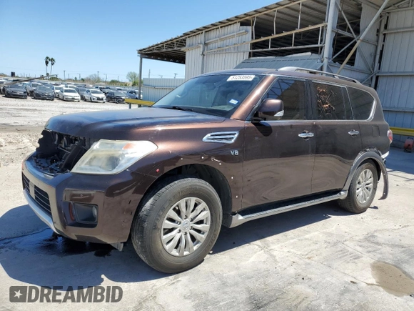2017 Nissan Armada Platinum z VIN JN8AY2ND4H9006836, wystawiony jako Copart lot #51253595 z przebiegiem 149 729 mil mil oraz Szkoda całkowita • Salvage title. Historia ofert i sprzedaży dostępna na DreamBid. Obrazek 1.
